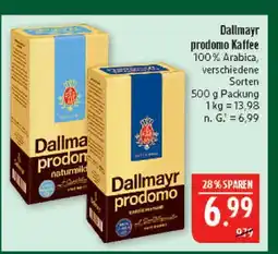 Marktkauf Dallmayr prodomo kaffee Angebot