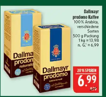 Marktkauf Dallmayr prodomo kaffee Angebot