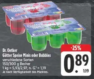 Edeka Dr. oetker götter speise minis Angebot