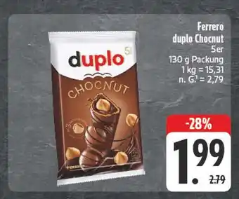 Edeka Ferrero duplo chocnut Angebot