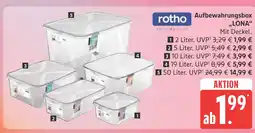 Marktkauf Rotho aufbewahrungsbox lona 2 liter Angebot
