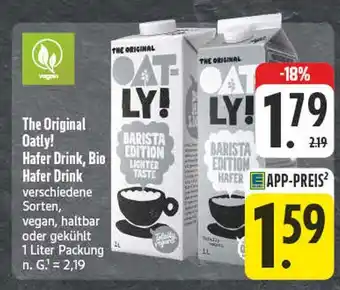 Edeka The original oatly! hafer drink, bio hafer drink Angebot