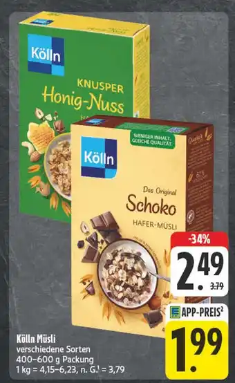 Edeka Kölln knusper honig-nuss Angebot