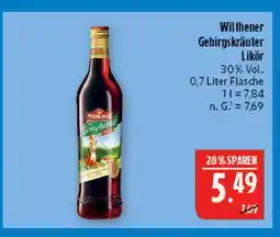 Marktkauf Wilthener gebirgskräuter likör Angebot