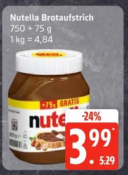 Edeka Nutella brotaufstrich Angebot