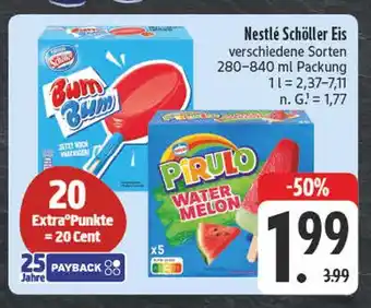 Edeka Nestlé schöller bum bum Angebot