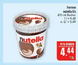 Marktkauf Ferrero nutella eis Angebot