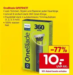 Netto Marken-Discount Philips oneblade qp2724/17 Angebot