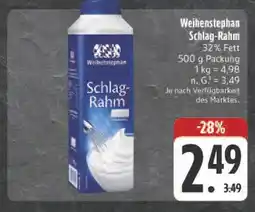 Edeka Weihenstephan schlag-rahm Angebot