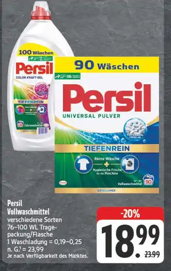 Edeka Persil color kraft-gel Angebot
