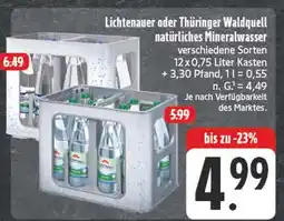 Edeka Lichtenauer natürliches mineralwasser Angebot
