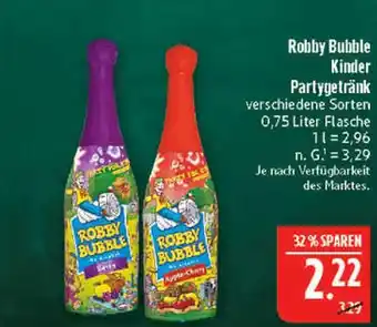 Marktkauf Robby bubble kinder partygetränk Angebot