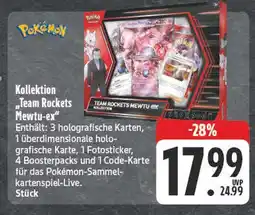 Edeka Pokémon kollektion team rockets mewtu-ex Angebot