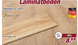 Poco Laminatboden eiche kelabu natur Angebot