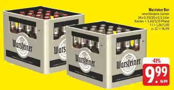 Edeka Warsteiner bier Angebot