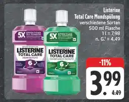Edeka Listerine total care mundspülung Angebot
