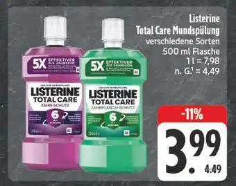 Edeka Listerine total care mundspülung Angebot