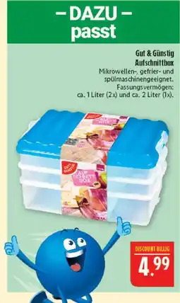 Marktkauf Gut & günstig aufschnittbox Angebot
