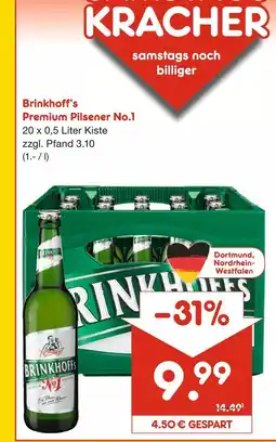 Netto Marken-Discount Brinkhoff's premium pilsener no.1 Angebot