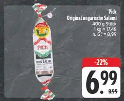 Edeka Pick original ungarische salami Angebot