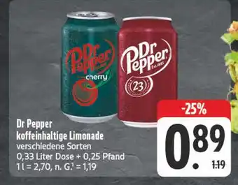 Edeka Dr pepper dr pepper cherry Angebot