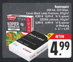 Edeka Canon black label premium Angebot