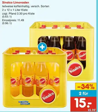 Netto Marken-Discount Sinalco limonaden Angebot