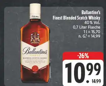 Edeka Ballantine's finest blended scotch whisky Angebot