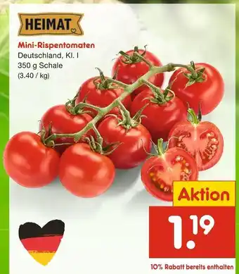 Netto Marken-Discount Heimat mini-rispentomaten Angebot