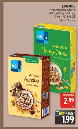 Marktkauf Kölln schoko hafer-müsli Angebot