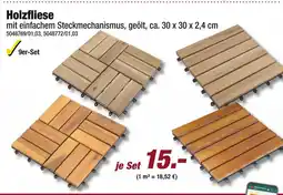 Poco Holzfliese mit einfachem steckmechanismus, geölt Angebot