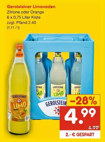 Netto Marken-Discount Gerolsteiner limonaden Angebot