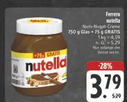 Edeka Ferrero nutella Angebot
