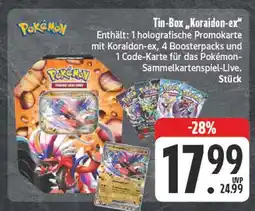 Edeka Pokémon tin-box koraidon-ex Angebot