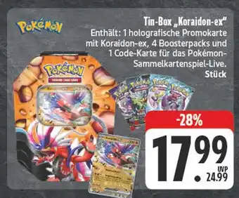 Edeka Pokémon tin-box koraidon-ex Angebot