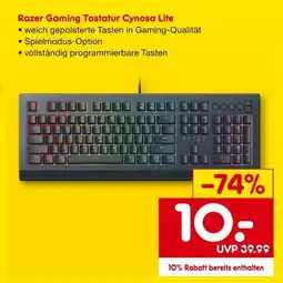Netto Marken-Discount Razer gaming tastatur cynosa lite Angebot