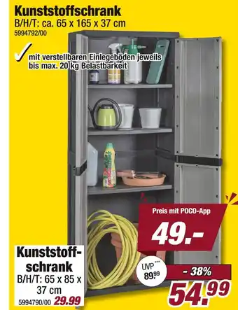 Poco Kunststoffschrank Angebot
