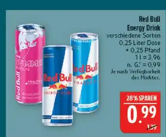 Marktkauf Red bull energy drink Angebot
