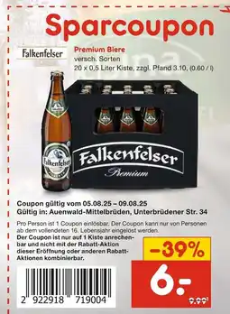 Netto Marken-Discount Falkenfelser premium biere Angebot