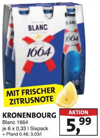 Lösch Depot KRONENBOURG Blanc 1664 Angebot