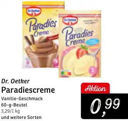 KONSUM Dr. Oetker Paradiescreme Angebot