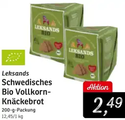 KONSUM Leksands Schwedisches Bio Vollkorn Knäckebrot Angebot