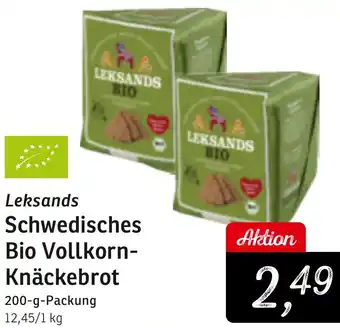KONSUM Leksands Schwedisches Bio Vollkorn Knäckebrot Angebot