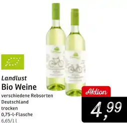 KONSUM Landlust Bio Weine Angebot