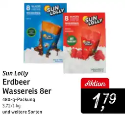 KONSUM Sun Lolly Erdbeer Wassereis 8er Angebot