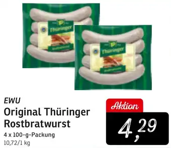 KONSUM EWU Original Thüringer Rostbratwurst Angebot