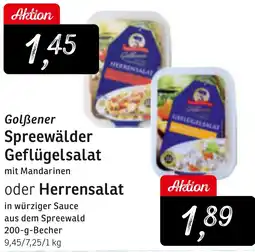 KONSUM Golẞener Spreewälder Geflügelsalat oder Herrensalat Angebot