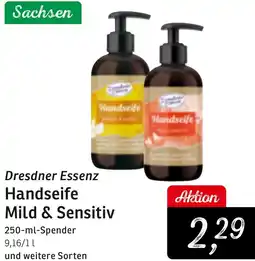 KONSUM Dresdner Essenz Handseife Mild & Sensitiv Angebot