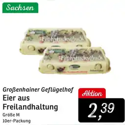 KONSUM Großenhainer Geflügelhof Eier aus Freilandhaltung Angebot