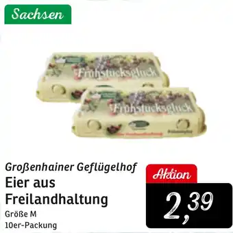KONSUM Großenhainer Geflügelhof Eier aus Freilandhaltung Angebot
